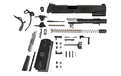 45 ACP / 5″ Government Parkerized Black Slide 1911 Parts Kit | Polymer80