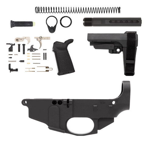 AR-9 80% Lower Assembly – Fire/Safe Marked | Polymer80