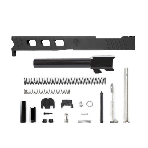 Complete LFA Elite Glock® 17 Compatible Slide – Black w/ Stainless, Black, Threaded or Non-Threaded Barrel | Polymer80