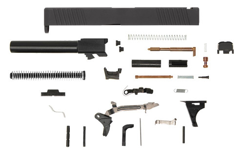 Glock® 17 Compatible Pistol Build Kit w/ Front & Rear Serrated Slide | Polymer80