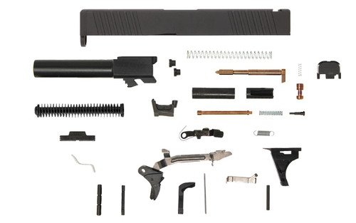 Glock® 19 Compatible Pistol Build Kit with Front & Rear Serrated Slide | Polymer80