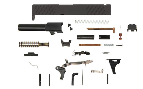 Glock® 26 Compatible Pistol Build Kit with Front & Rear Serrated Slide | Polymer80