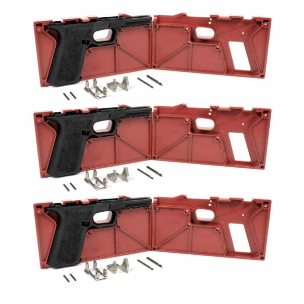Polymer80 PF940v2™ 80% Full Size Frame and Jig Kit (Glock® 17/22/24/31/34/35 Compatible) – 3-Pack | Polymer80